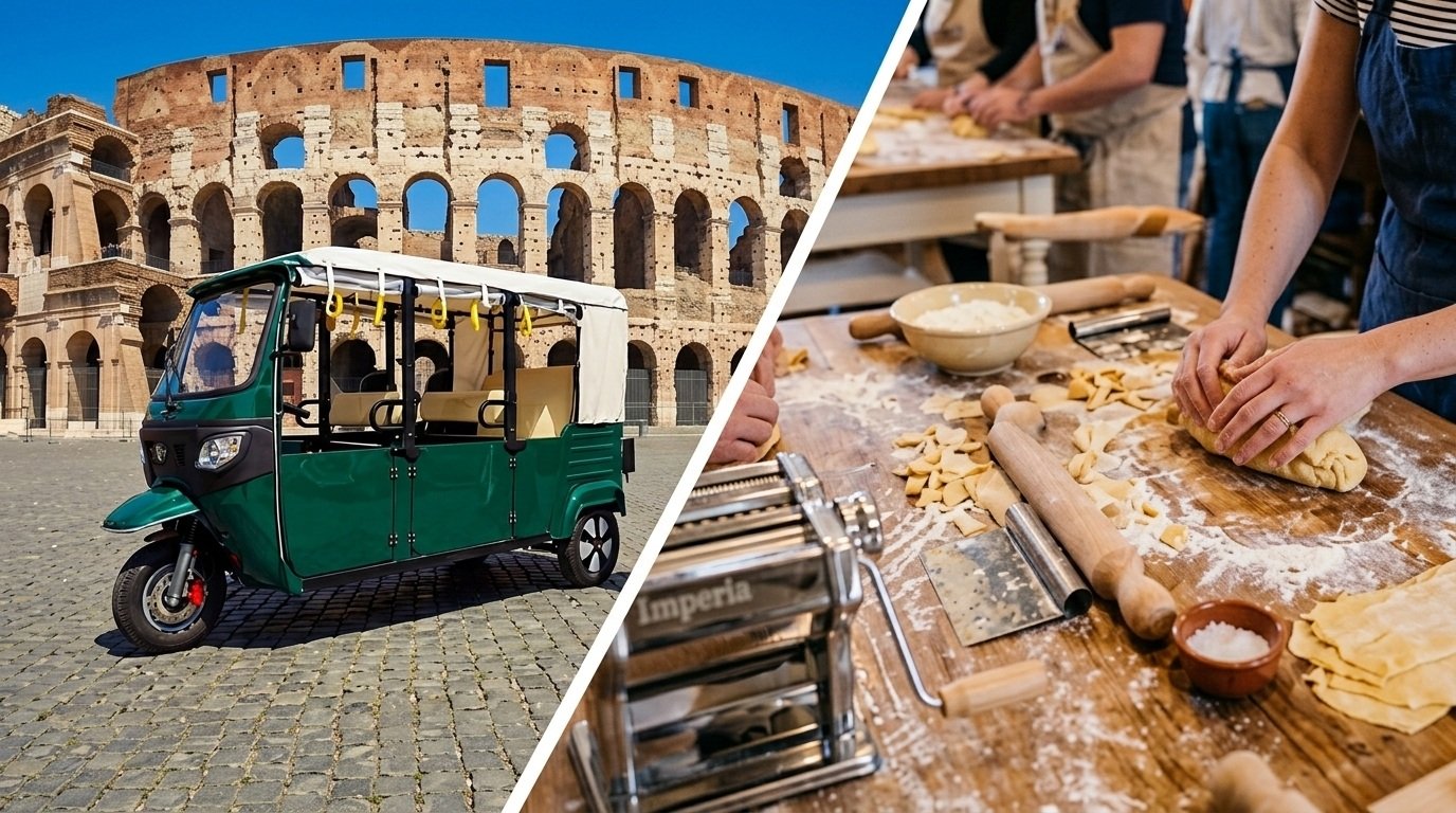 Food Tour and cooking class in Rome